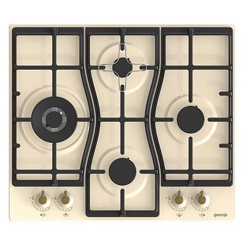 כיריים גז 4 להבות 60 ס''מ רטרו מבית GORENJE דגם GW6D41CLI אספקה מהירה | ניתן לאיסוף