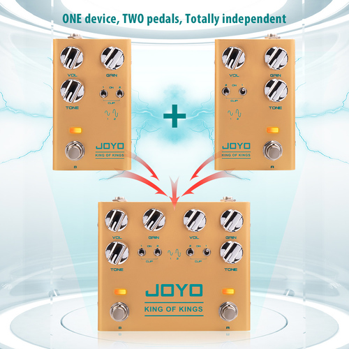 פדל אוברדרייב שני ערוצים Joyo R-20 King of Kings overdrive