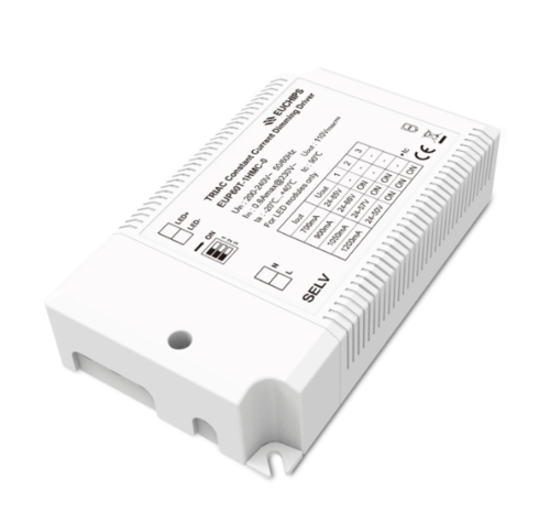 דרייבר לעמעום 60W 900/1050/1200/1400mA*1ch CC Triac Driver EUP60T-1HMC-0 EUCHIPS