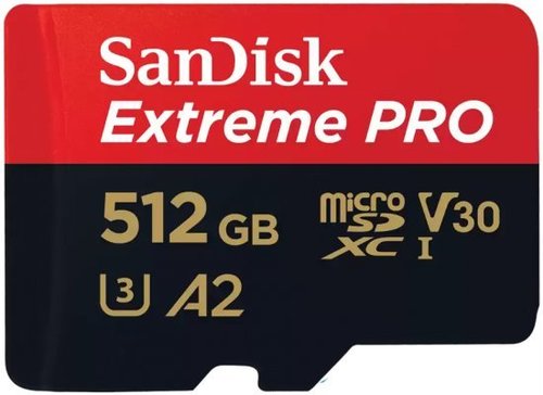 כרטיס זיכרון SanDisk Extreme Pro microSDXC 512GB 200mb/s