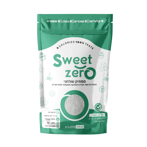 SweetZero ממתיק שולחני 270 גרם סוויט זירו - תוקף המוצר 21/06/26