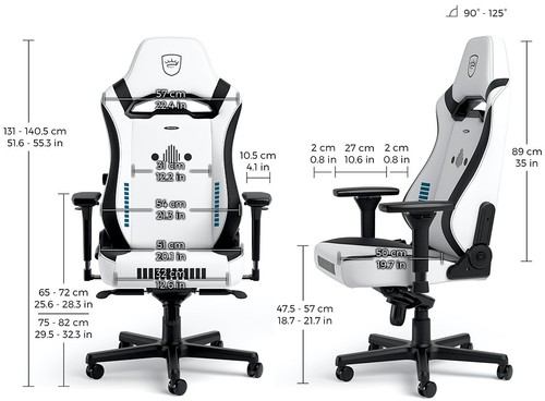 כיסא גיימינג Noblechairs Hero ST Star Wars Stormtrooper Edition