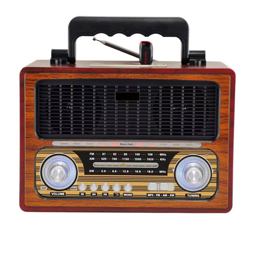 רדיו בעיצוב רטרו בלוטוס Kemai Portable Rechargeable Radio MD1800BT