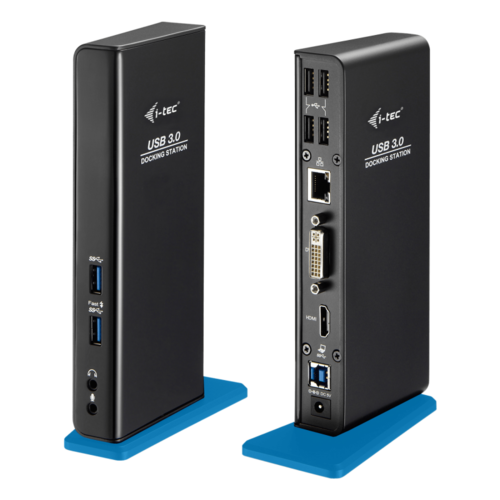 תחנת עגינה HDMI DVI כפולה בחיבור USB 3.0