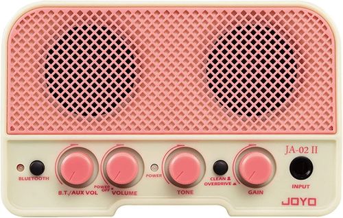 מגבר נייד נטען 5 וואט לגיטרה חשמלית צבע ורוד JOYO JA-02 II PK Bluetooth