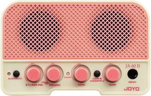 מגבר נייד נטען 5 וואט לגיטרה חשמלית צבע ורוד JOYO JA-02 II PK Bluetooth