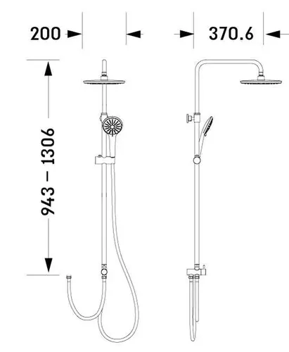 מוט פינוק VIENNA מוברש של גוצ'יה, דגם 105178.
