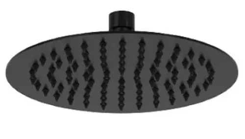 ראש מקלחת מדריד דק עגול מבית גוצ'יה בצבע שחור, דגם 115180 20.