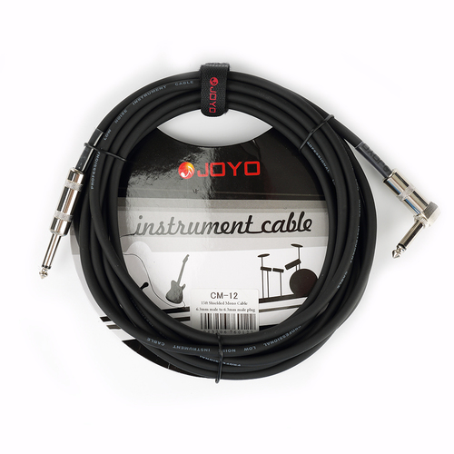 כבל לגיטרה שחור 4.5 מטר ישר-זווית  JOYO CM-12  PL-PL
