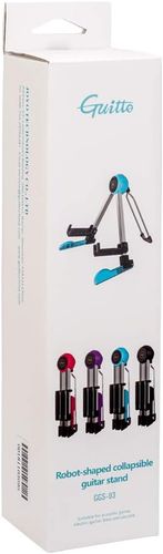 סטנד לגיטרה מתקפל צבע כחול Guitto GGS-03 BL Robot shaped