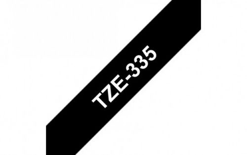 סרט מקורי שחור על לבן תוויות TZe335 Brother 