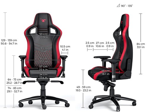 כסא גיימינג Noblechairs EPIC Gaming Chair MouseSports Edition