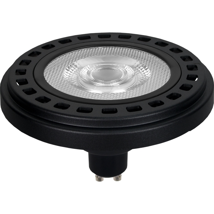 לד COB AR111 גימור שחור 15W ניתן לעמעום