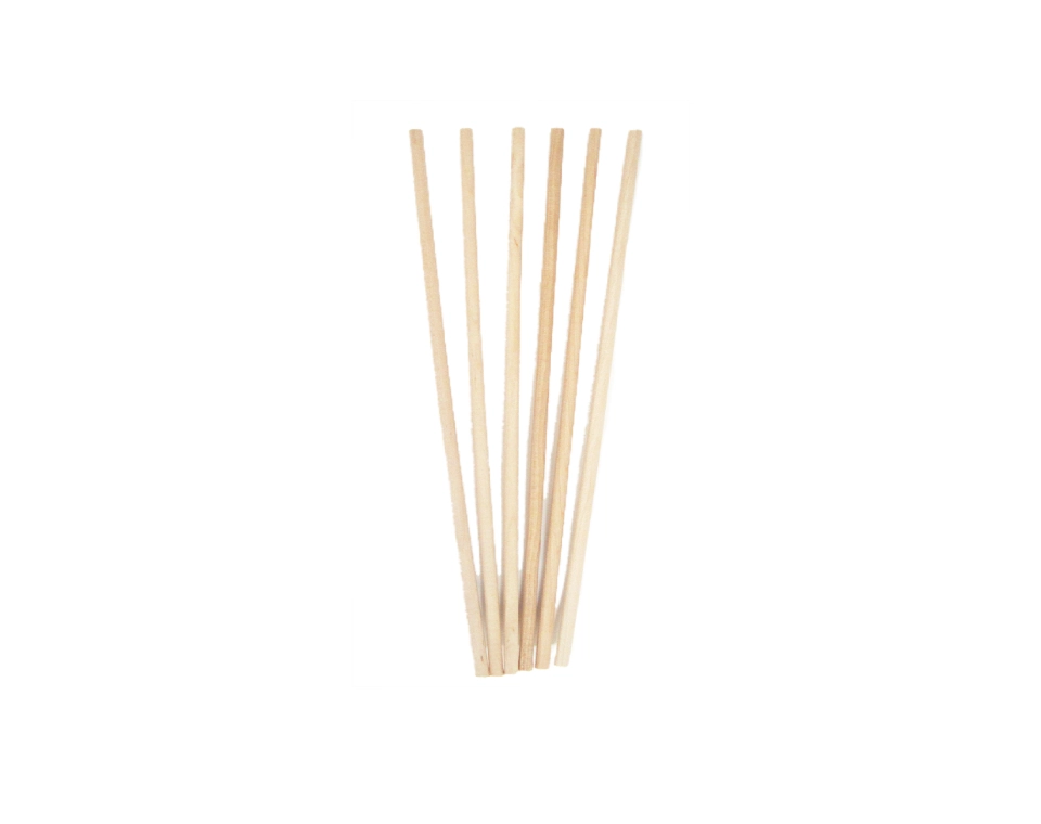 מקלות עגולים מעץ טבעי 10 ס"מ - 120 יח