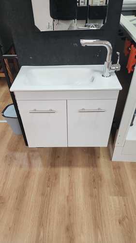 ארון אמבטיה תלוי גימור פורמייקה 60X30 סמ לבן מבריק