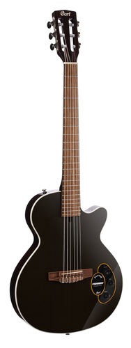 גיטרה קלאסית מוגברת ללא נפח Cort Sunset Nylectric BK