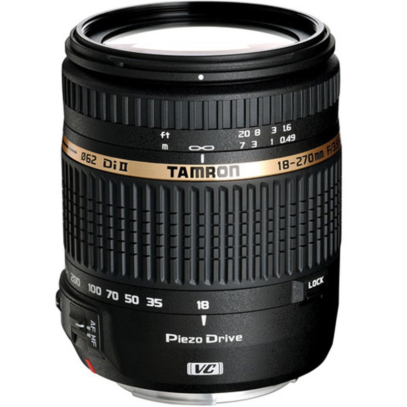 עדשת טמרון Tamron for Nikon 18-270mm F/3.5-6.3 Di II VC PZD - יבואן רשמי