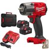 מפתח רטיטה כולל סוללות 5AH במזוודה Milwaukee M18FMTIW2-F12-X-18V
