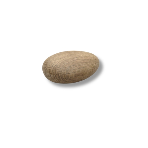 ידית כפתור עץ Pebble Medium אלון 6916 - 76 מ
