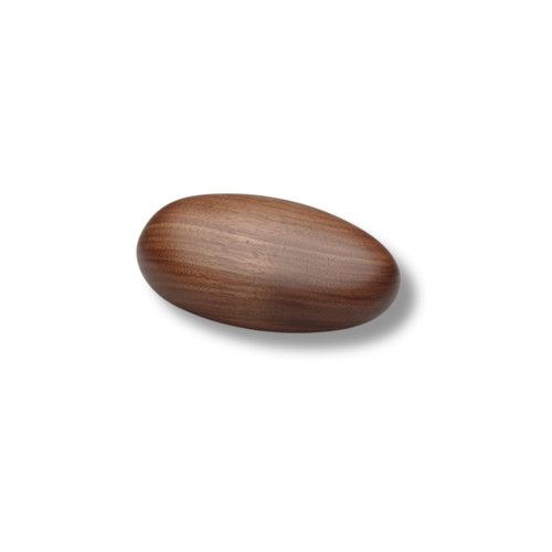 ידית כפתור עץ Pebble Large אגוז 6917 - 87 מ