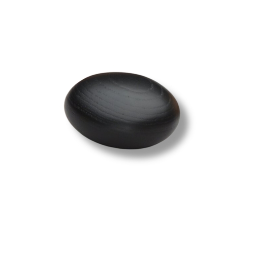 ידית כפתור עץ Pebble Large אשה שחור 6917 - 87 מ