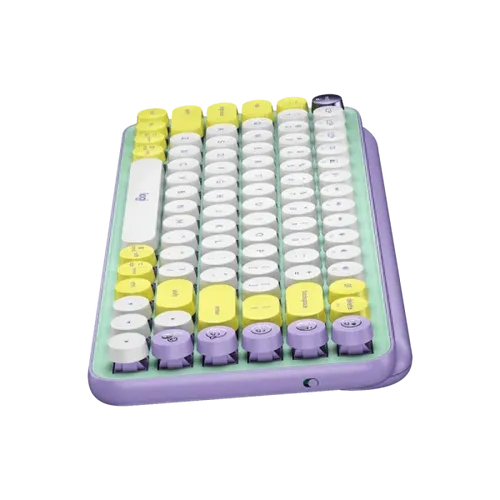 מקלדת מכאנית אלחוטית סגול, לבן, צהוב, מנטה צהוב LOGITECH POP KEYS