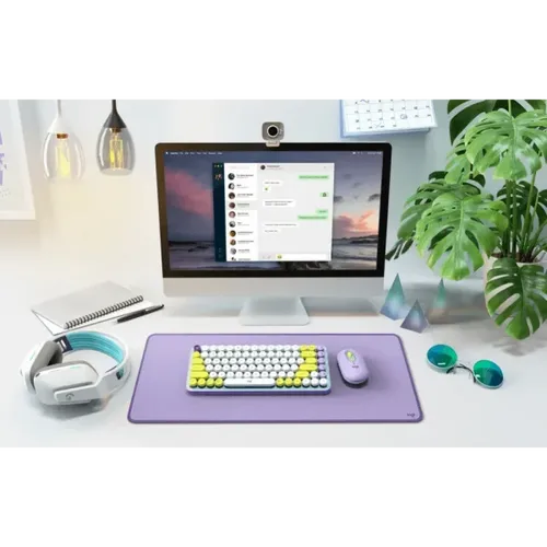 מקלדת מכאנית אלחוטית סגול, לבן, צהוב, מנטה צהוב LOGITECH POP KEYS