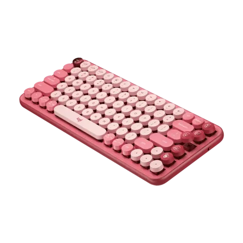 מקלדת מכאנית אלחוטית אודם, ורוד LOGITECH POP Keys
