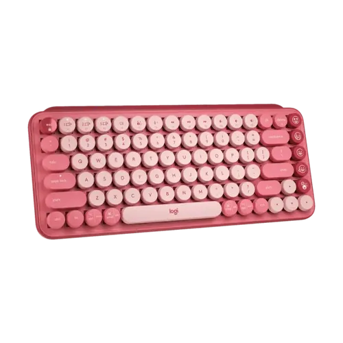 מקלדת מכאנית אלחוטית אודם, ורוד LOGITECH POP Keys