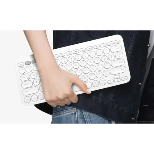 מקלדת Bluetooth בצבע לבן מבית Logitech דגם K380