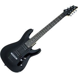 גיטרה חשמלית Schecter Omen-7 BLK