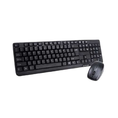 סט מקלדת ועכבר אלחוטי בעברית SILVER LINE