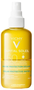 Vichy | וישי | ספריי מים סולאריים להגנה מהשמש SPF50 עם חומצה היאלורונית | 200 מ"ל