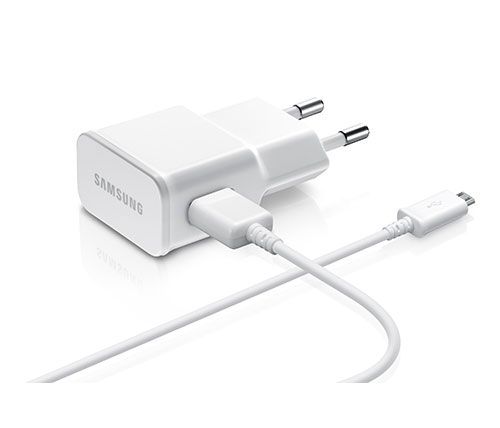 מטען קיר Samsung Sygnet הכולל חיבור USB-A הספק עד כ- 15W כולל כבל USB-A ל- Micro USB 