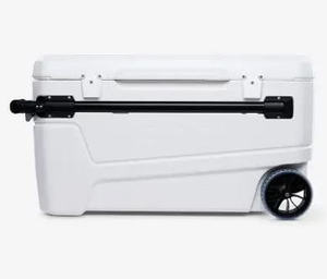 צידנית קשיחה 104 ליטר Glide Sunset צבע לבן עם גלגלים מבית IGLOO