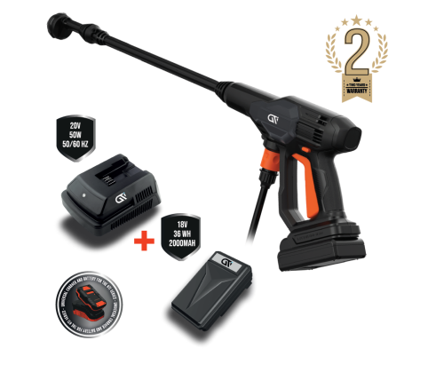 אקדח שטיפה נטען טייפון 25 בר 250W כולל מטען וסוללה