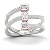 טבעת שבילי יהלומים 0.50ct מזהב 14K