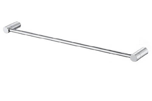 מוט מגבת בודד ניקל מבריק 80 ס”מ STYLO