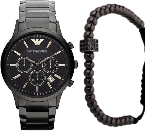 EMPORIO Armani AR2453 סט צמיד מתנה לגברים