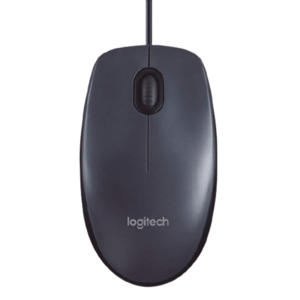 עכבר חוטי Logitech M100 אפור
