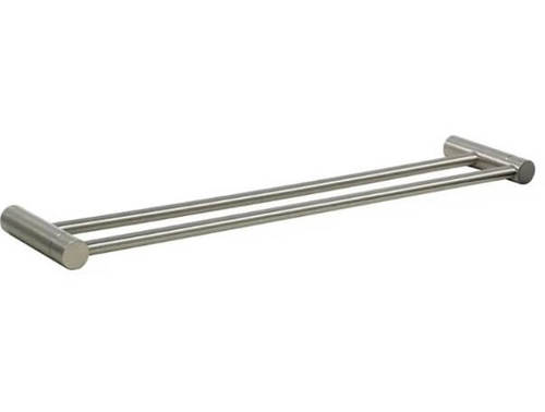 מוט מגבת כפול ניקל מוברש 60 ס”מ STYLO