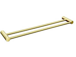 מוט מגבת כפול זהב מט  80 ס”מ STYLO