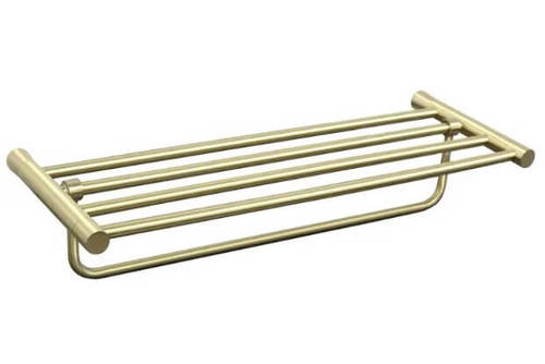 מדף מגבות 60 ס”מ זהב מט STYLO