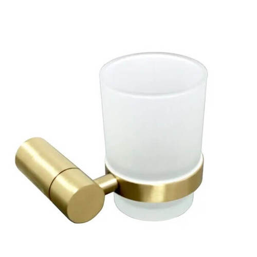 כוס מברשת שיניים זהב מט STYLO