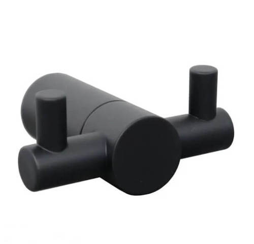 קולב כפול למגבת שחור מט STYLO