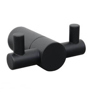 קולב כפול למגבת שחור מט STYLO