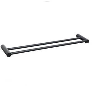 מוט מגבת כפול שחור מט 80 ס”מ STYLO