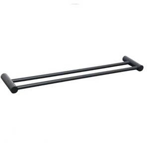 מוט מגבת כפול שחור מט 60 ס”מ STYLO