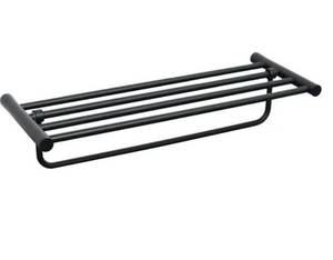 מדף מגבות 60 ס”מ שחור מט STYLO