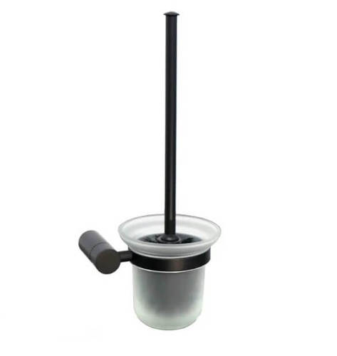 מברשת אסלה לקיר שחור מט STYLO